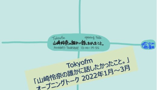 Tokyofm「山崎怜奈の誰かに話したかったこと。」オープニングトーク 2022年1月～3月