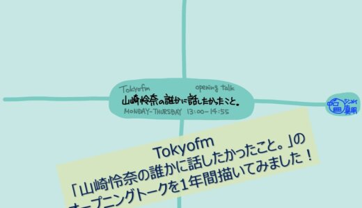 Tokyofm「山崎怜奈の誰かに話したかったこと。」のオープニングトークを1年間描いてみました！